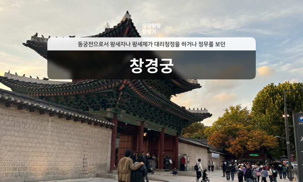 blog cover image: 창경궁